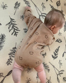 Cache-couche bulle en coton gaufré "Ourson"