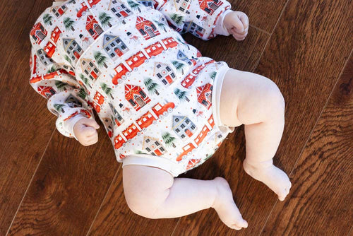 Cache-couche bulle en coton ouaté de Noël