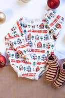 Cache-couche bulle en coton ouaté de Noël