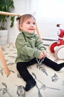 Chandail col roulé crop en bambou