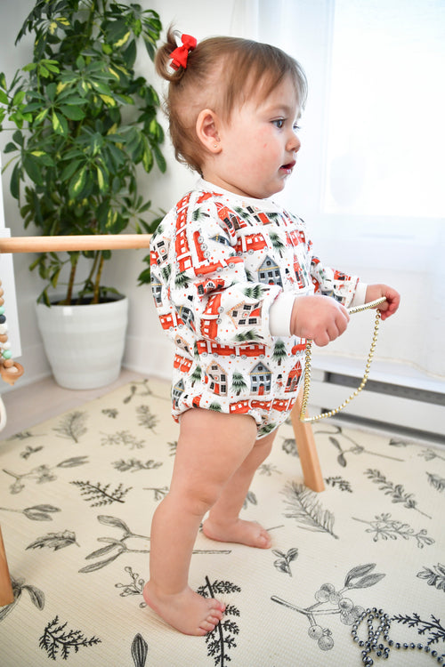 Cache-couche bulle en coton ouaté de Noël