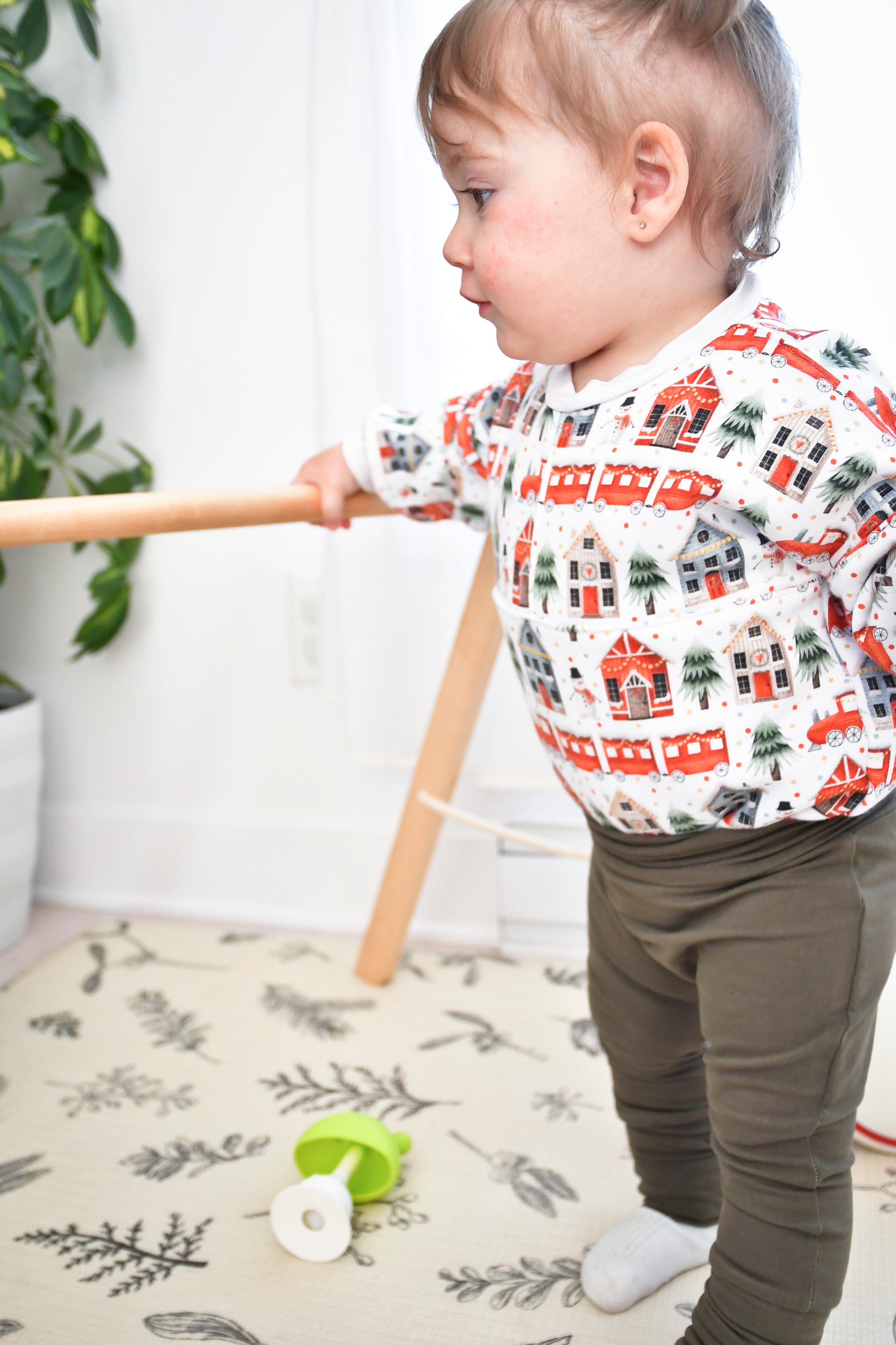 Cache-couche bulle en coton ouaté de Noël