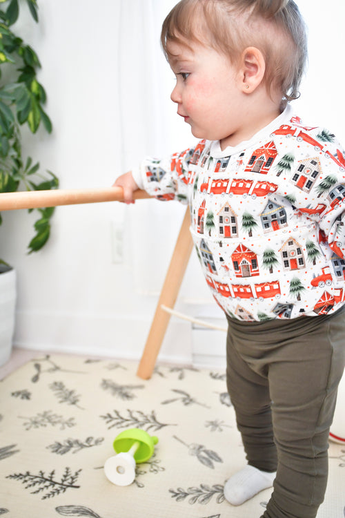 Cache-couche bulle en coton ouaté de Noël