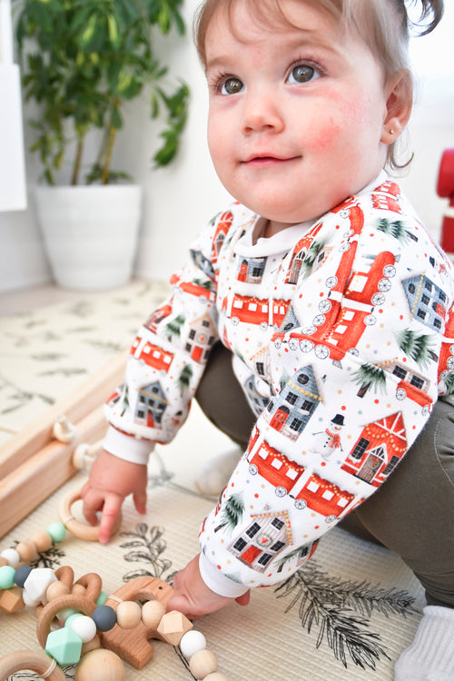 Cache-couche bulle en coton ouaté de Noël